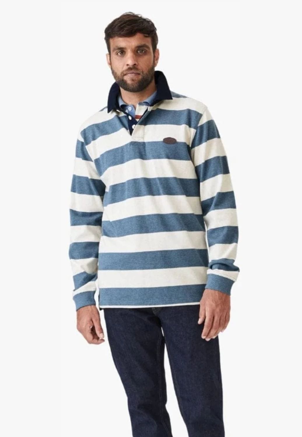 R.M. Williams CLOTHING-Mens Jerseys RM Williams Mens Tweedale Rugby