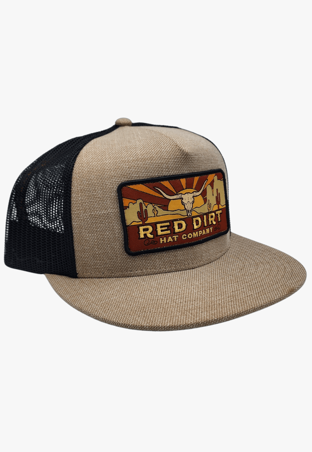Red Dirt Hat Co. HATS - Caps Khaki/Black Red Dirt Hat Co. Longhorn Skull Cap