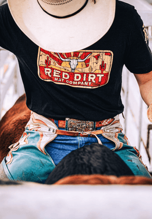 Red Dirt Hat Co. CLOTHING-MensT-Shirts Red Dirt Hat Co. Unisex Longhorn Skull T-Shirt