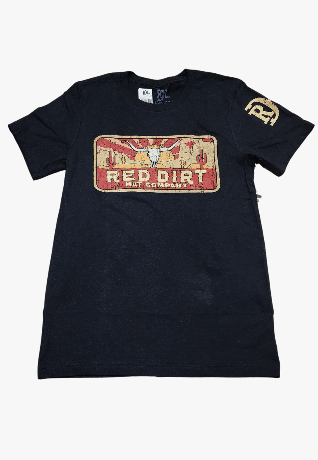 Red Dirt Hat Co. CLOTHING-MensT-Shirts Red Dirt Hat Co. Unisex Longhorn Skull T-Shirt