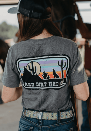 Red Dirt Hat Co. CLOTHING-MensT-Shirts S / Heather Grey Red Dirt Hat Co. Unisex Coyote T-Shirt