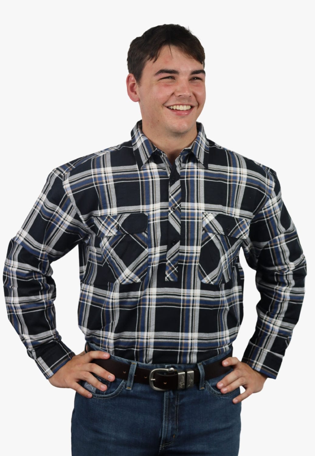 Ritemate WORKWEAR - Mens Shirts Ritemate Closed Front Flannelette Shirt