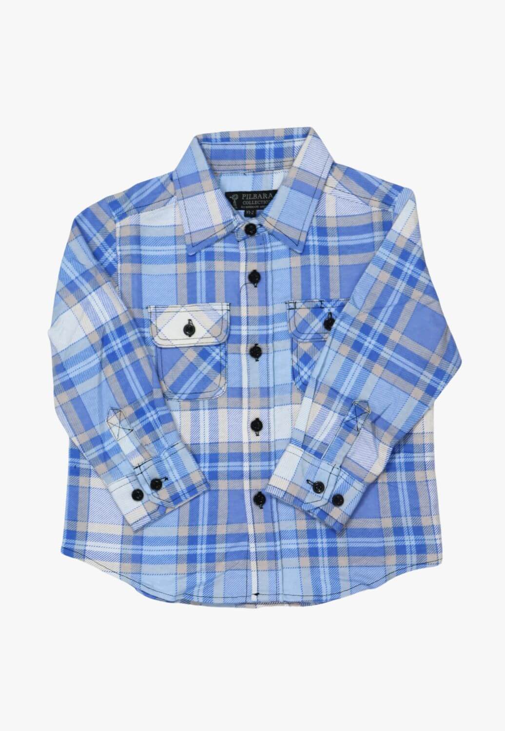 Ritemate CLOTHING-Kids Unisex Shirts Ritemate Kids Open Front Flannelette Shirt