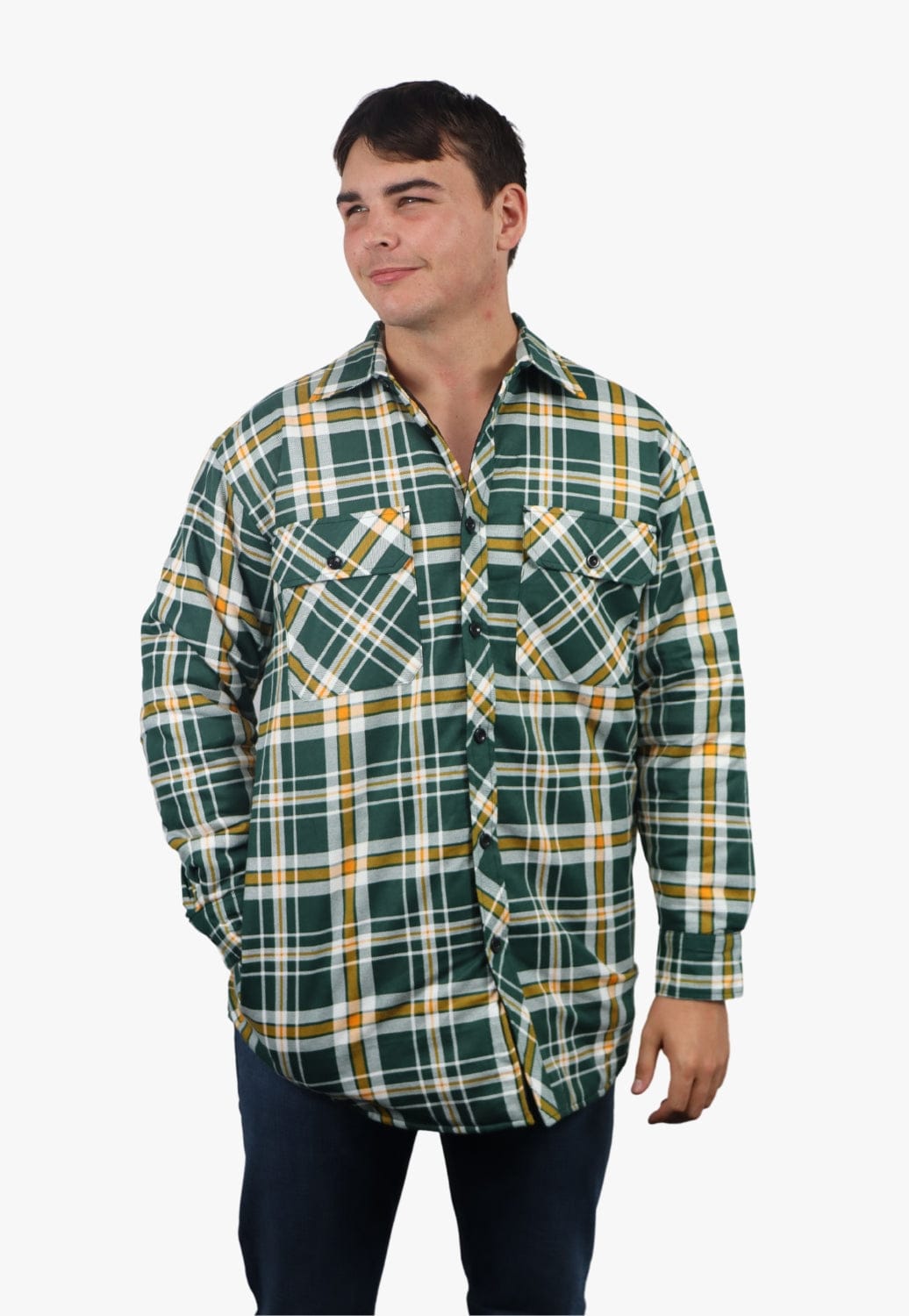 Ritemate WORKWEAR - Mens Jackets Ritemate Open Front Flannelette Quilted Shirt