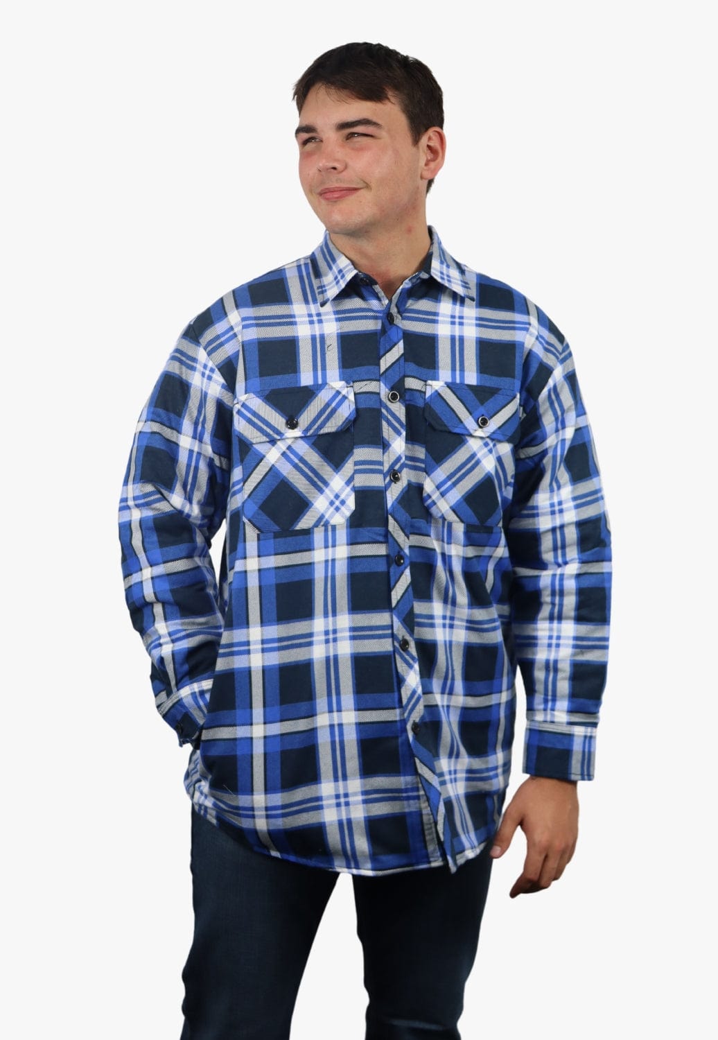 Ritemate WORKWEAR - Mens Jackets Ritemate Open Front Flannelette Quilted Shirt