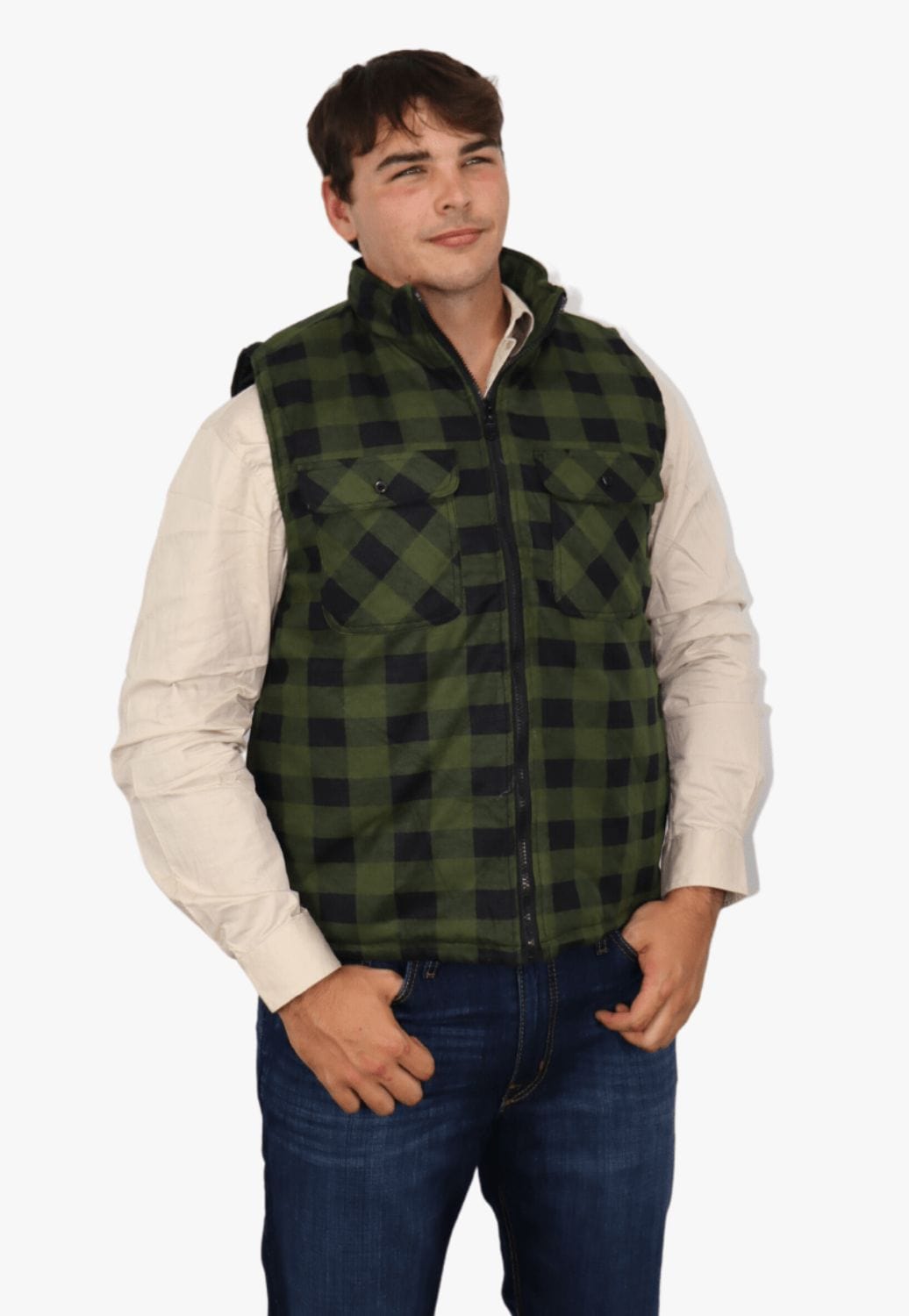 Ritemate CLOTHING - Mens Vests Ritemate Quilted Flannelette Vest