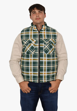 Ritemate CLOTHING - Mens Vests Ritemate Quilted Flannelette Vest