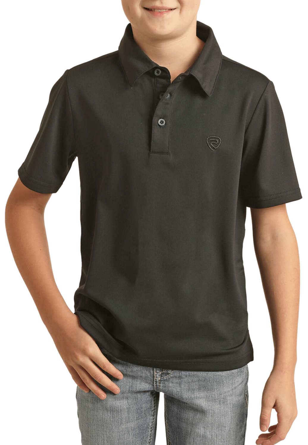 Rock and Roll CLOTHING-Boys Polos Rock and Roll Boys Basic Polo