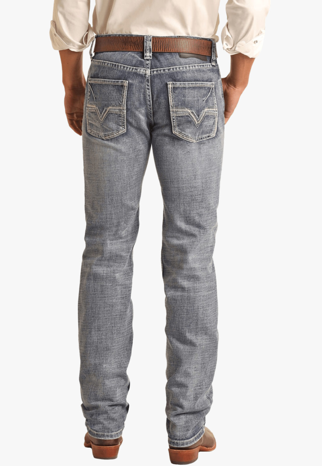 Rock and Roll CLOTHING-Mens Jeans Rock and Roll Mens Pistol Regular Bootcut Jean