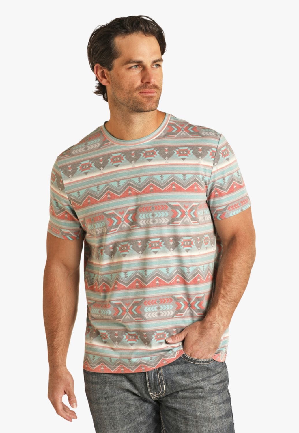 Rock and Roll CLOTHING-MensT-Shirts Rock and Roll Mens Print T-Shirt