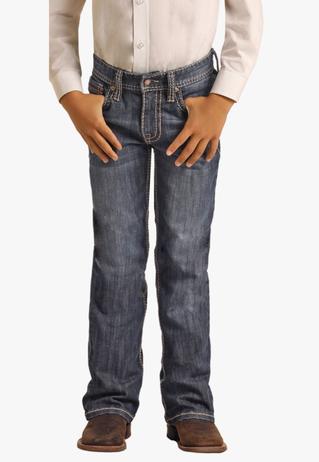 Rock and Roll CLOTHING-Boys Jeans Rock & Roll Boys Reflex Boot Cut Jean