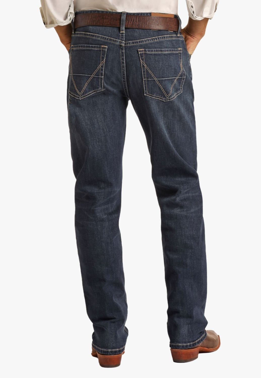 Rock and Roll CLOTHING-Mens Jeans Rock & Roll Mens Double Barrel Stackable Jean