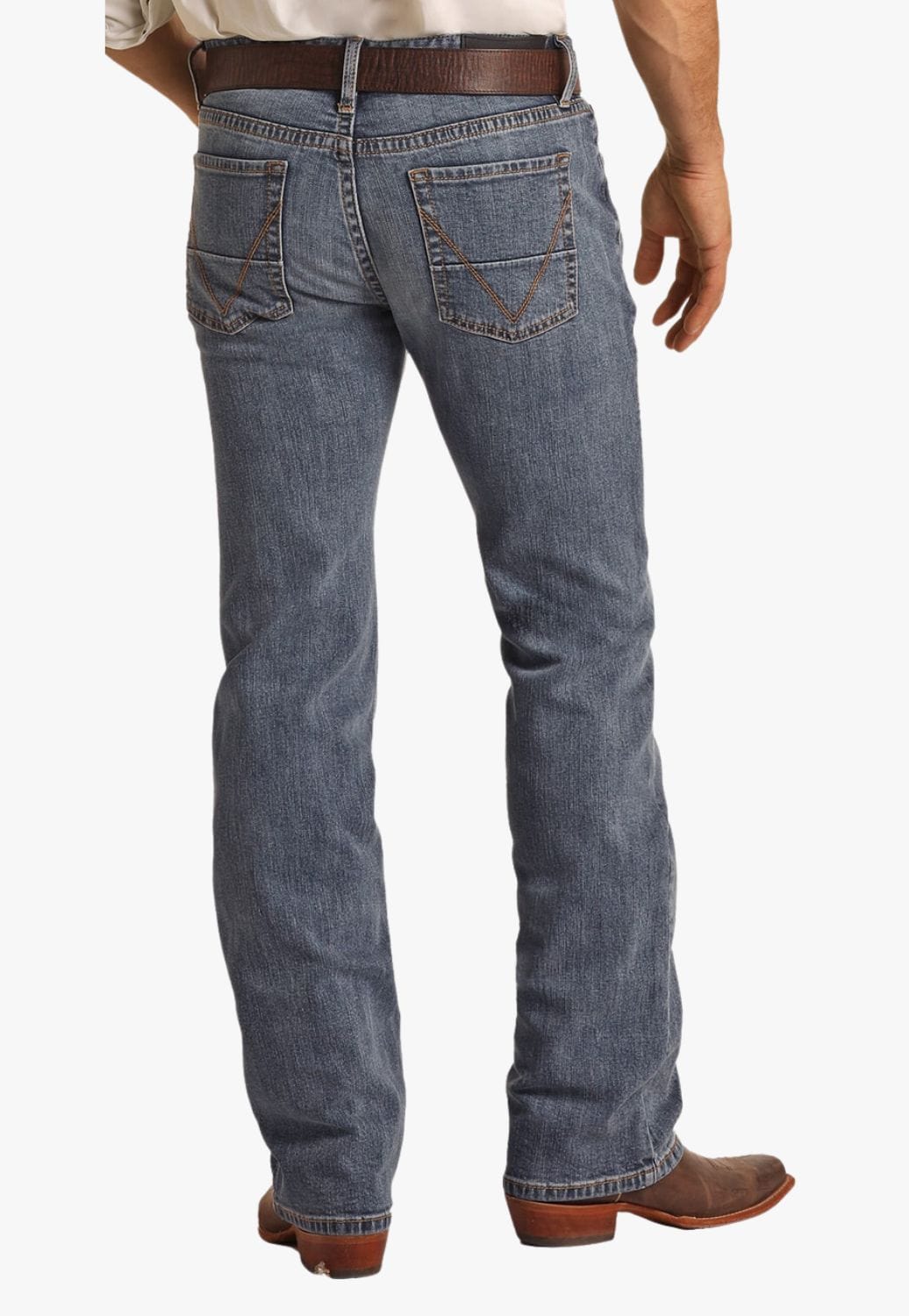 Rock and Roll CLOTHING-Mens Jeans Rock & Roll Mens Pistol Straight Leg Jean