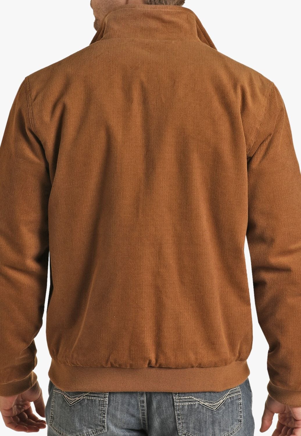 Rock and Roll CLOTHING-Mens Jackets Rock & Roll Mens Solid Cotton Bomber Jacket