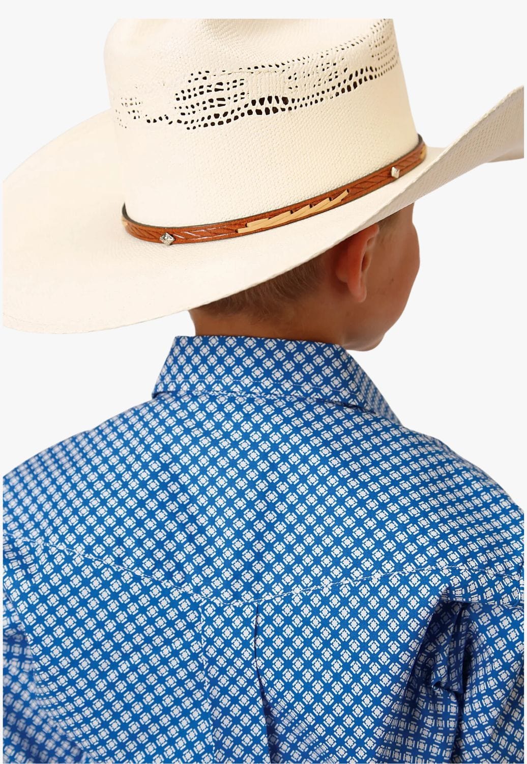 Roper CLOTHING-Boys Long Sleeve Shirts Roper Boys Amarillo Collection Long Sleeve Shirt