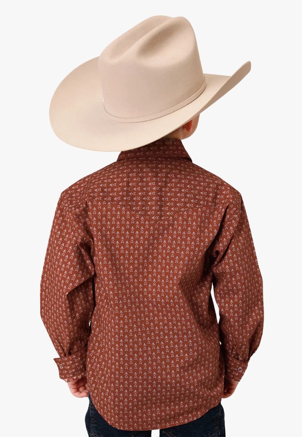 Roper CLOTHING-Boys Long Sleeve Shirts Roper Boys West Made Collection Long Sleeve Shirt