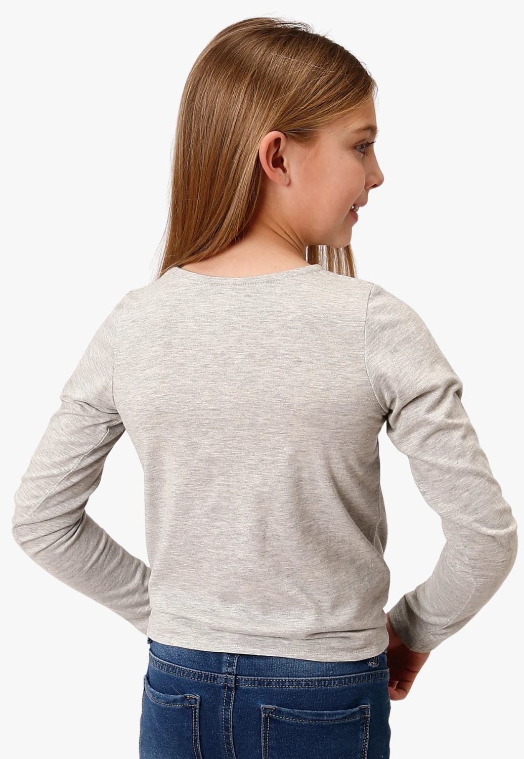 Roper CLOTHING-Girls T-Shirts Roper Girls Five Star Collection Long Sleeve T-Shirt