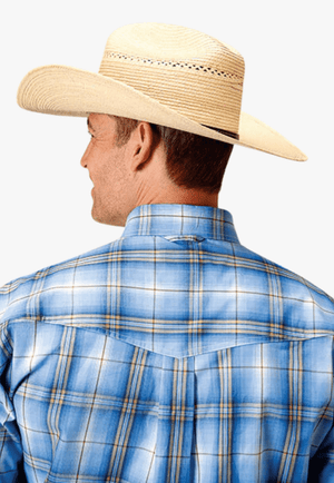 Roper CLOTHING-Mens Long Sleeve Shirts Roper Mens Amarillo Collection Long Sleeve Shirt