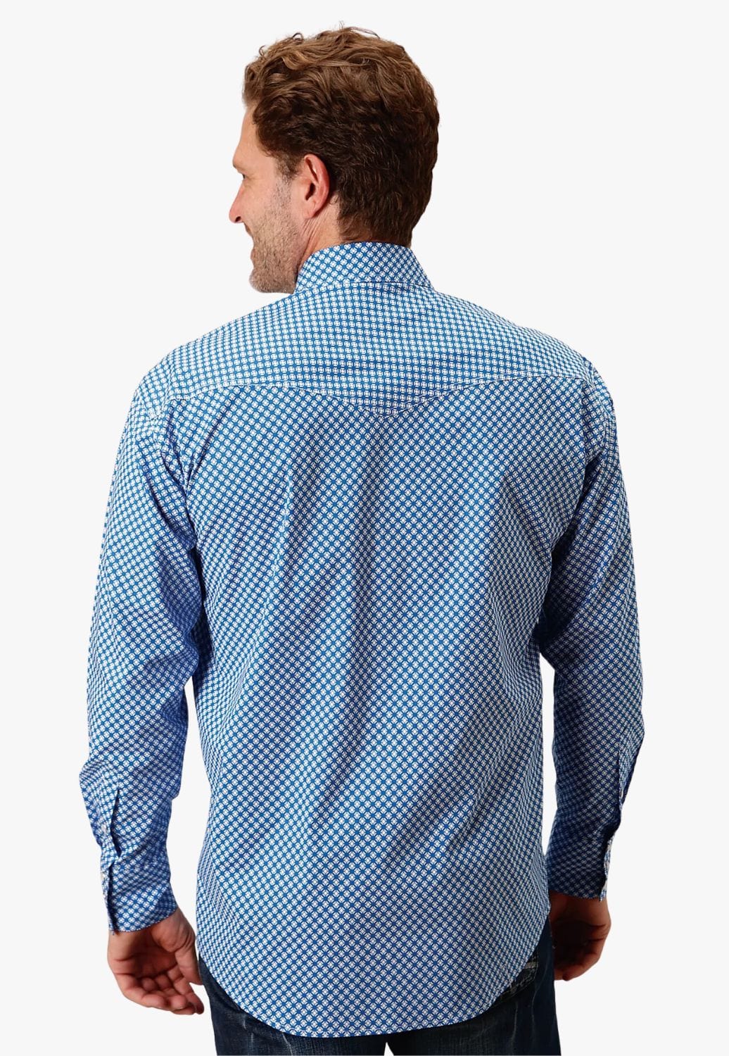 Roper CLOTHING-Mens Long Sleeve Shirts Roper Mens Amarillo Collection Long Sleeve Shirt