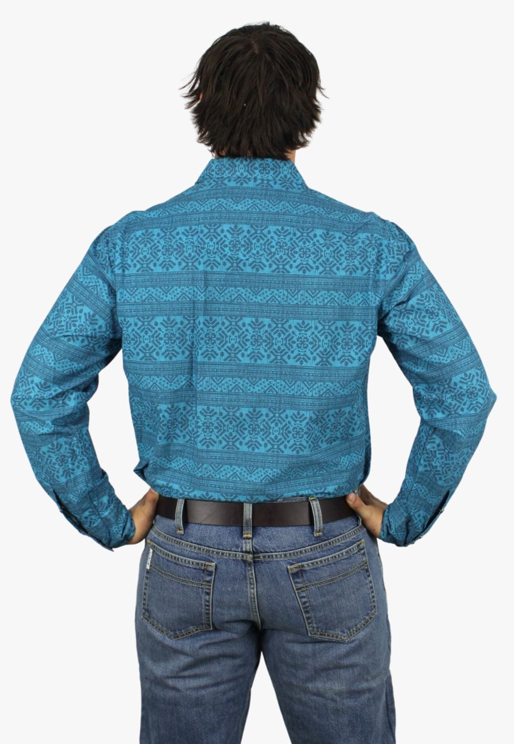 Roper CLOTHING-Mens Long Sleeve Shirts Roper Mens West Made Collection Long Sleeve Shirt