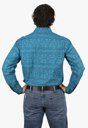 Roper CLOTHING-Mens Long Sleeve Shirts Roper Mens West Made Collection Long Sleeve Shirt
