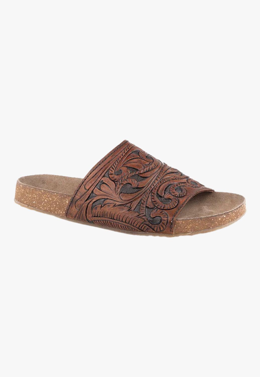 Roper FOOTWEAR - Womens Casual Roper Womens Destiny Leather Slide Shoe
