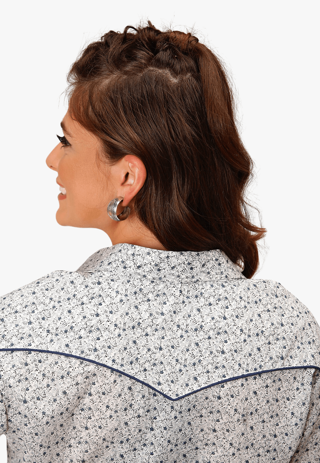 Roper CLOTHING-Womens Long Sleeve Shirts Roper Womens Karman Special Collection Long Sleeve Shirt