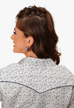 Roper CLOTHING-Womens Long Sleeve Shirts Roper Womens Karman Special Collection Long Sleeve Shirt