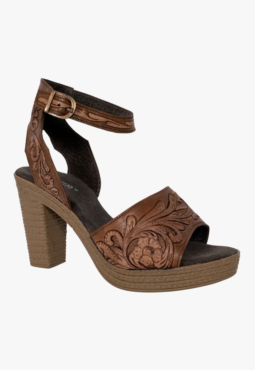 Roper FOOTWEAR - Womens Heels Roper Womens Mika Ankle Strap Heel
