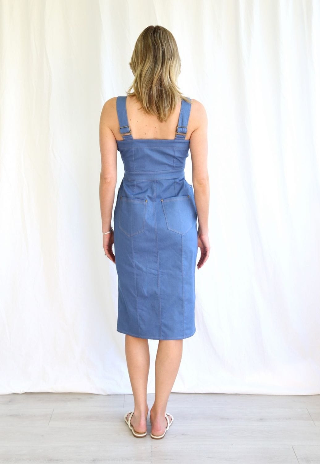 Shareen Collections CLOTHING-Womens Dresses Shareen Denim Look Dress