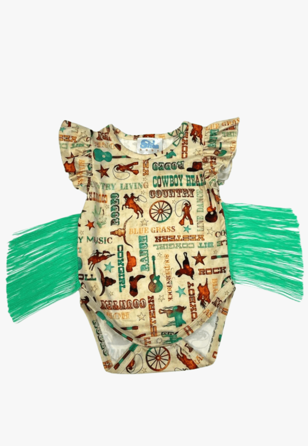 Shea Baby CLOTHING-Infants Shea Baby Country Music Fringe Onesie