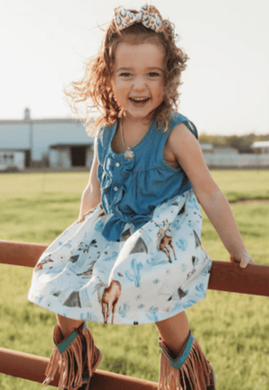 Shea Baby CLOTHING-Infants Shea baby Denim & Indian Dress