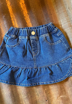 Shea Baby CLOTHING-Infants Shea Baby Denim Skirt