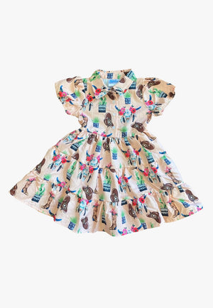 Shea Baby CLOTHING-Infants Shea Baby Flower Skull Dress