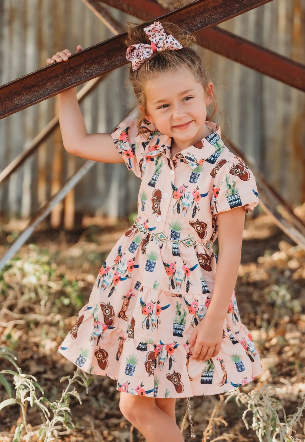 Shea Baby CLOTHING-Infants Shea Baby Flower Skull Dress