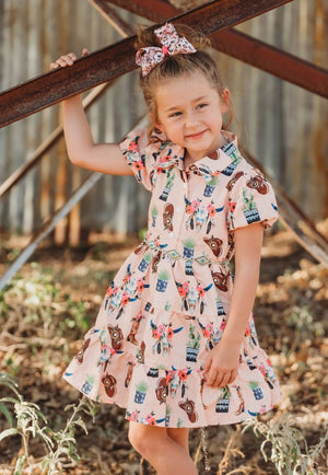 Shea Baby CLOTHING-Infants Shea Baby Flower Skull Dress