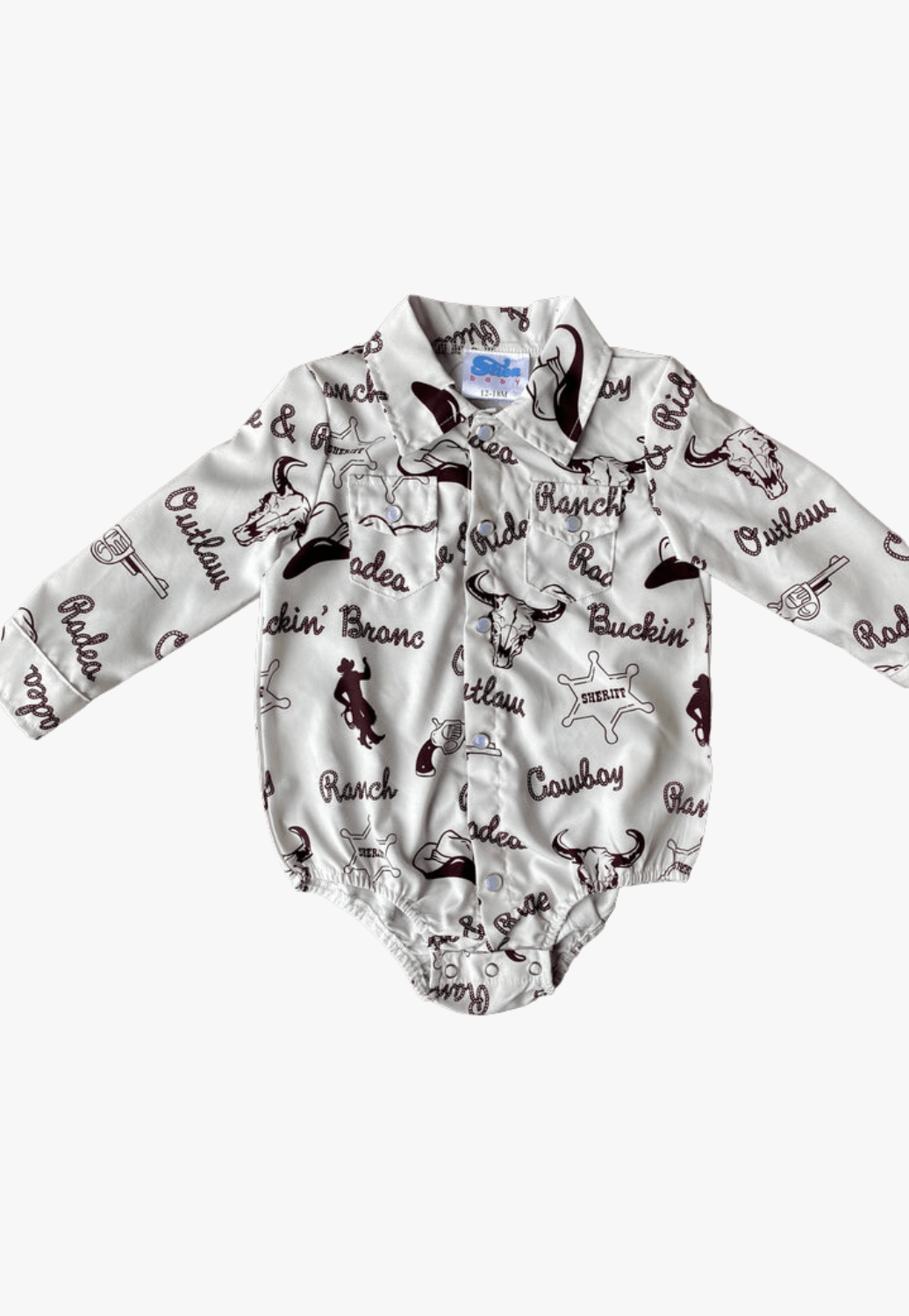 Shea Baby CLOTHING-Infants Shea Baby Sheriff Print Onesie