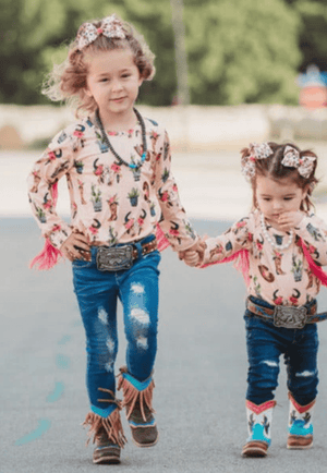 Shea Baby CLOTHING-Infants Shea Baby Way out West Fringe Top