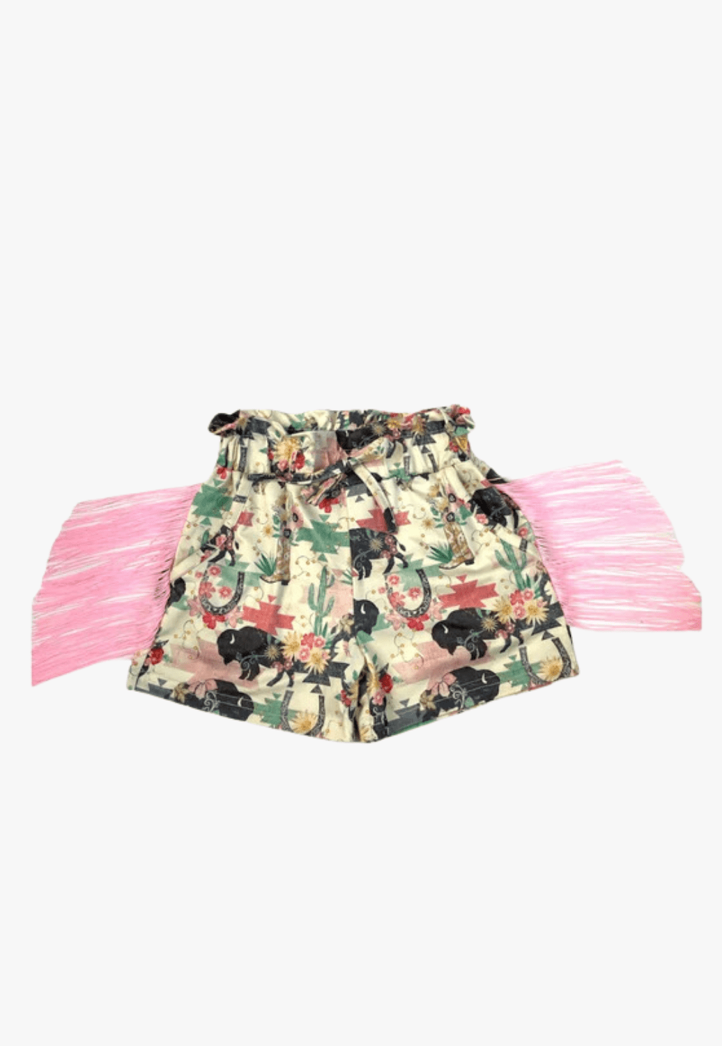 Shea Baby CLOTHING-Infants Shea Baby Wild Bullafo Fringe Shorts