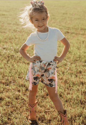 Shea Baby CLOTHING-Infants Shea Baby Wild Bullafo Fringe Shorts