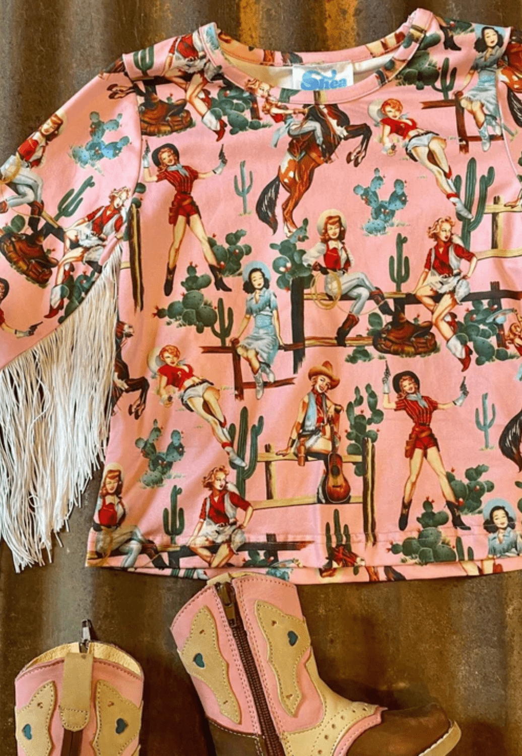 Shea Baby CLOTHING-Infants Shea Baby Wild West Fringe Top