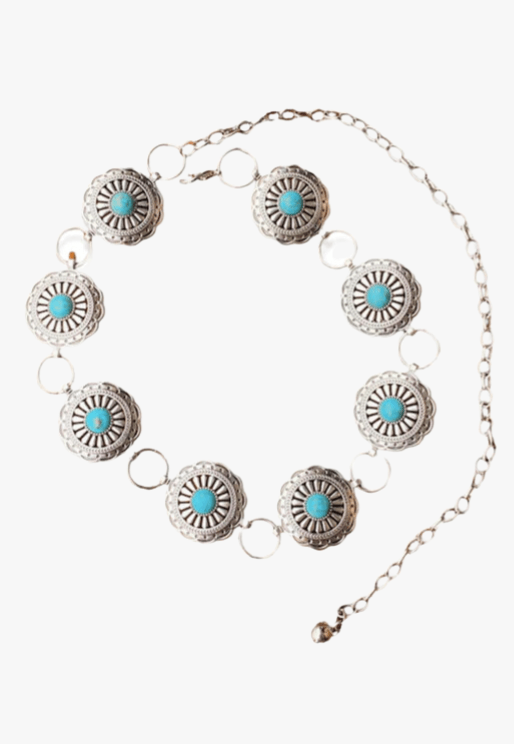 Shea Baby CLOTHING-Girls Belts Silver Shea Baby Girls Concho Belt