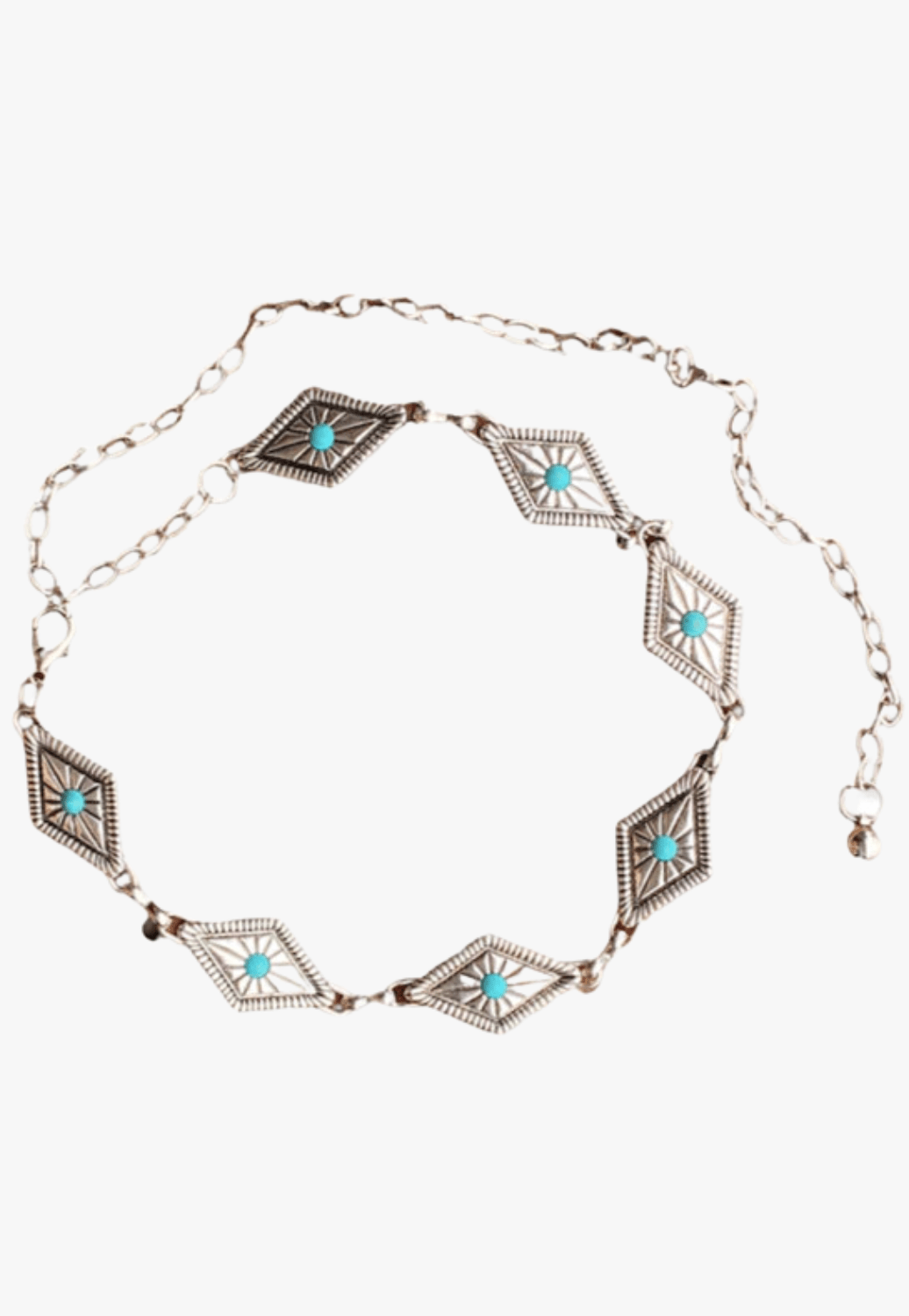 Shea Baby CLOTHING-Girls Belts Silver Shea Baby Girls Diamond Concho Belt