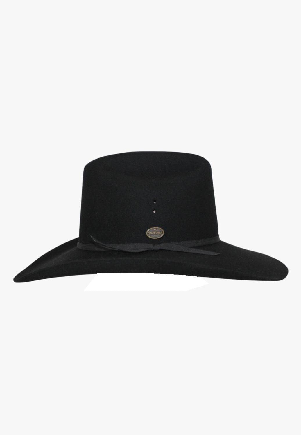 Statesman HATS - Felt Statesman Serpentine Beaver Black