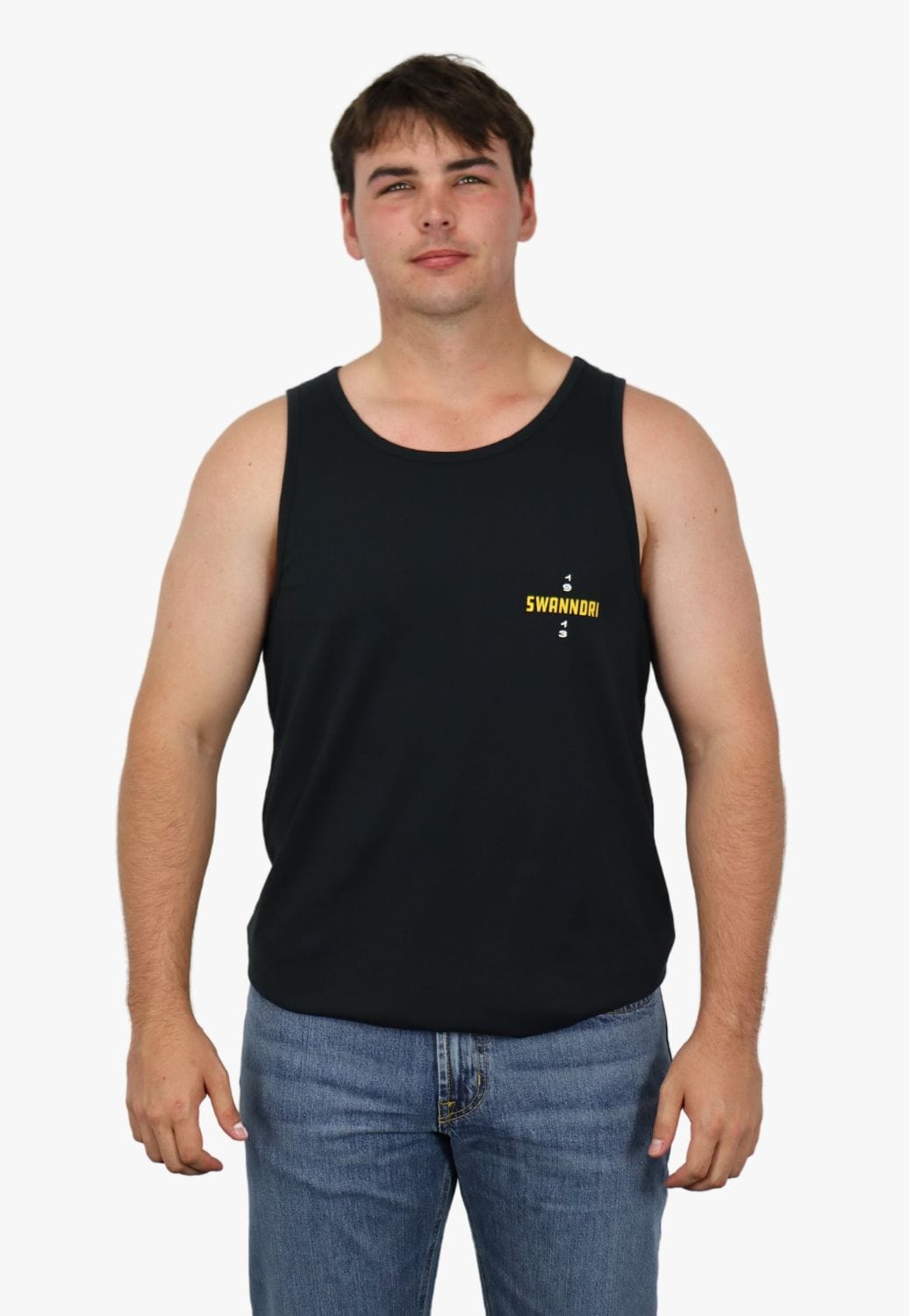 Swanndri CLOTHING-Mens Singlets Swanndri Mens Back Country Singlet
