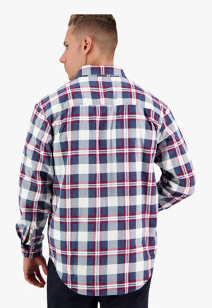 Swanndri CLOTHING-MensWinterTops Swanndri Mens Egmont Closed Front Flannelette Shirt Twin Pack