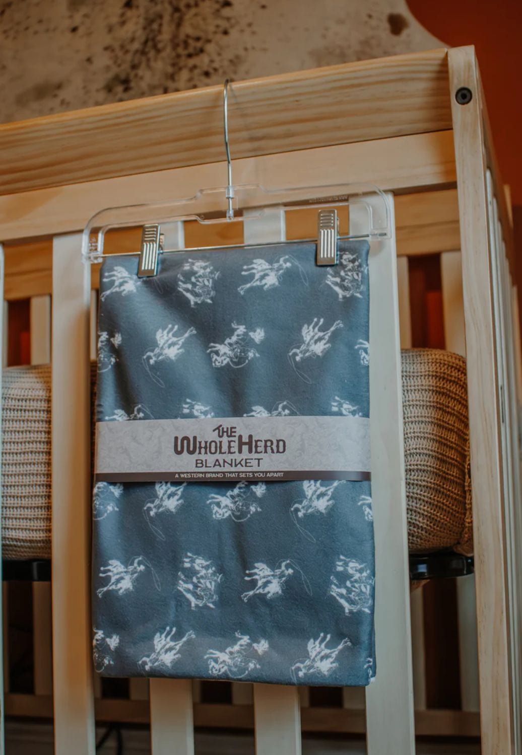 The Whole Herd MANCHESTER - Blankets Green The Whole Herd Baby Cowboy Blanket
