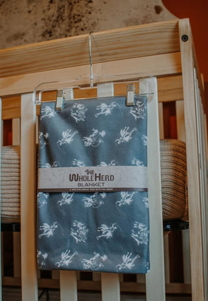 The Whole Herd MANCHESTER - Blankets Green The Whole Herd Baby Cowboy Blanket