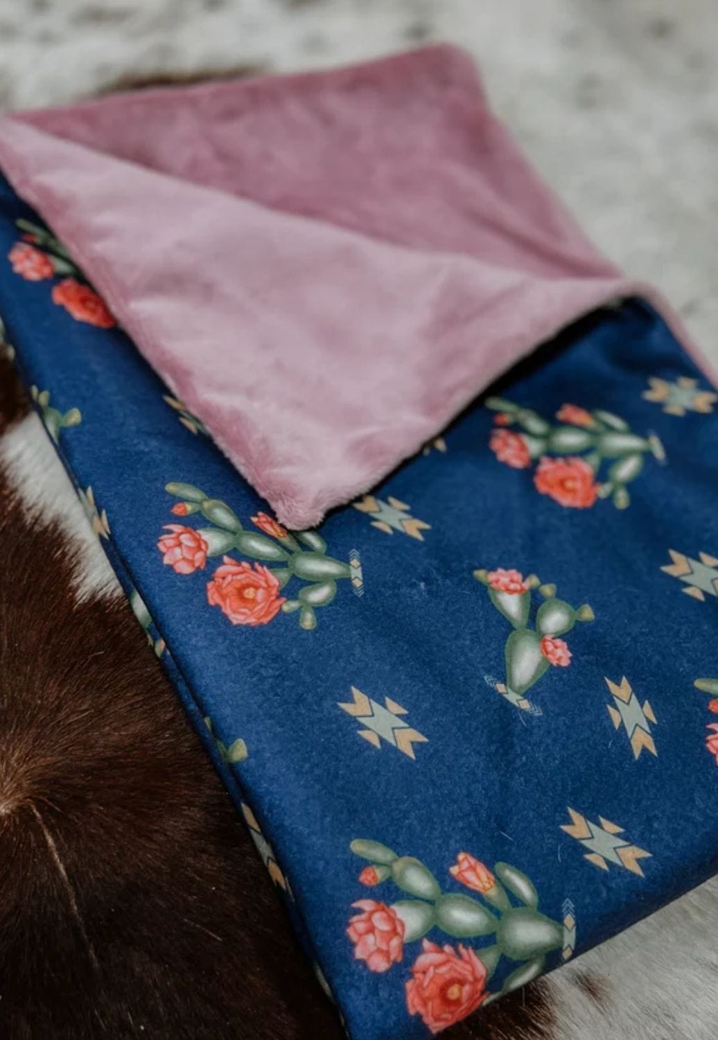 The Whole Herd MANCHESTER - Blankets Navy The Whole Herd Baby Cactus Blanket