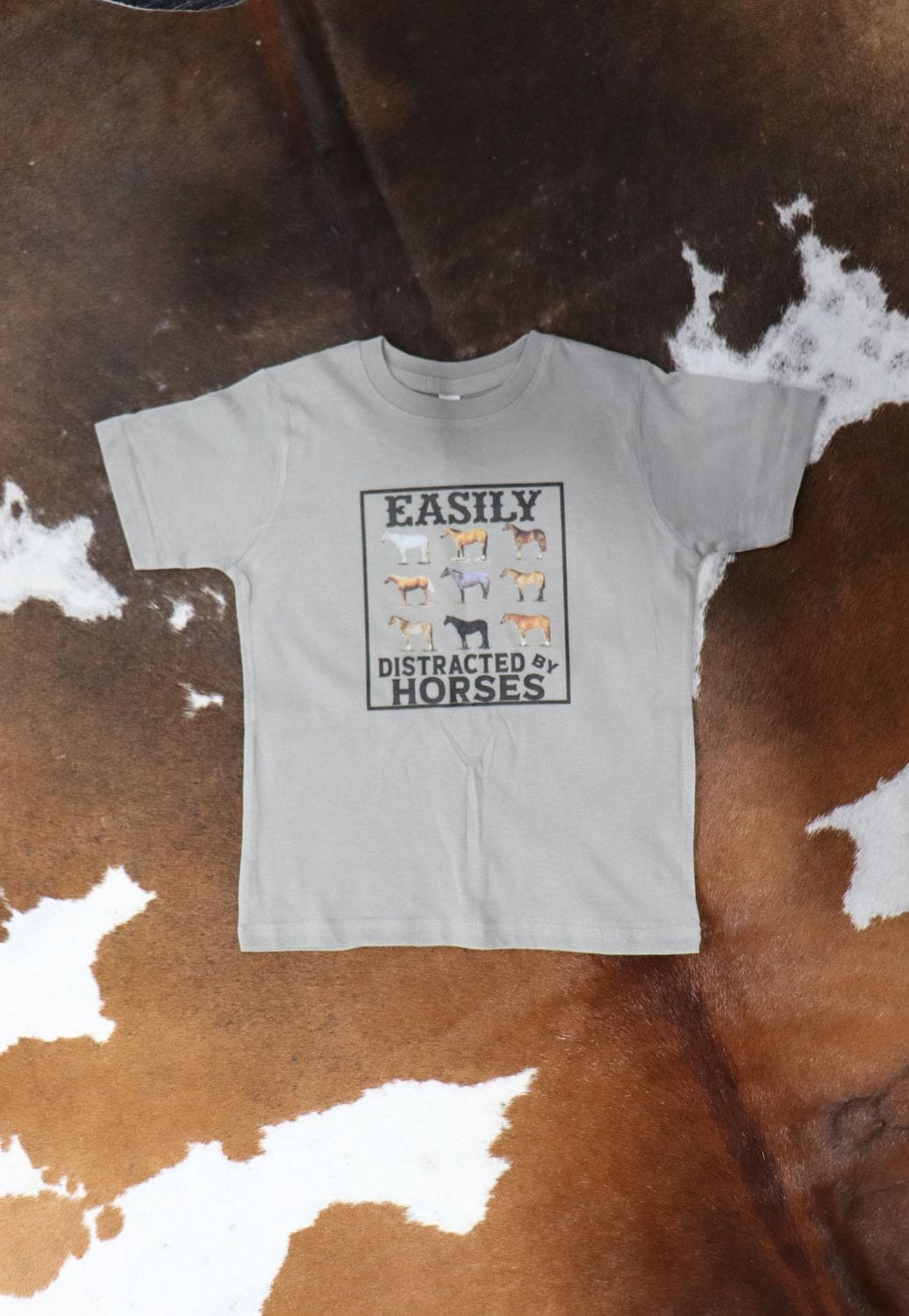 The Whole Herd CLOTHING-Girls T-Shirts The Whole Herd Kids Easily Distracted By Horses T-Shirt